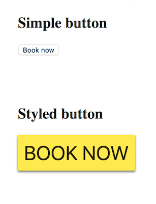 Button with inline style